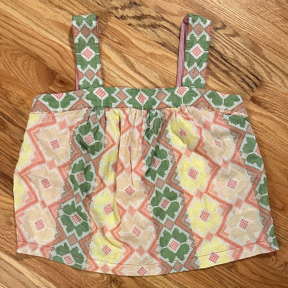 Anthropologie Bohemian Geometric Print Blouse Size M